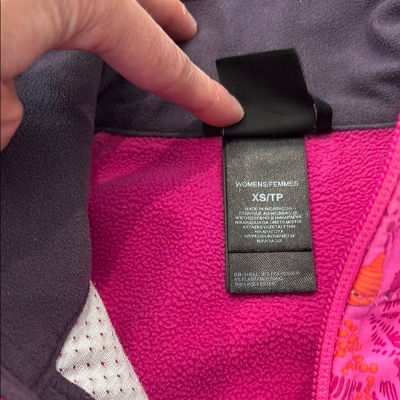 The North Face Women's Size XS Hyvent Floral Pink Softshell Jacket - Picture 4 of 14